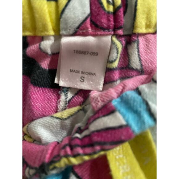 Victoria's Secret 2 pc Pajama Set Small Flannel Pink Yellow - Picture 4 of 10